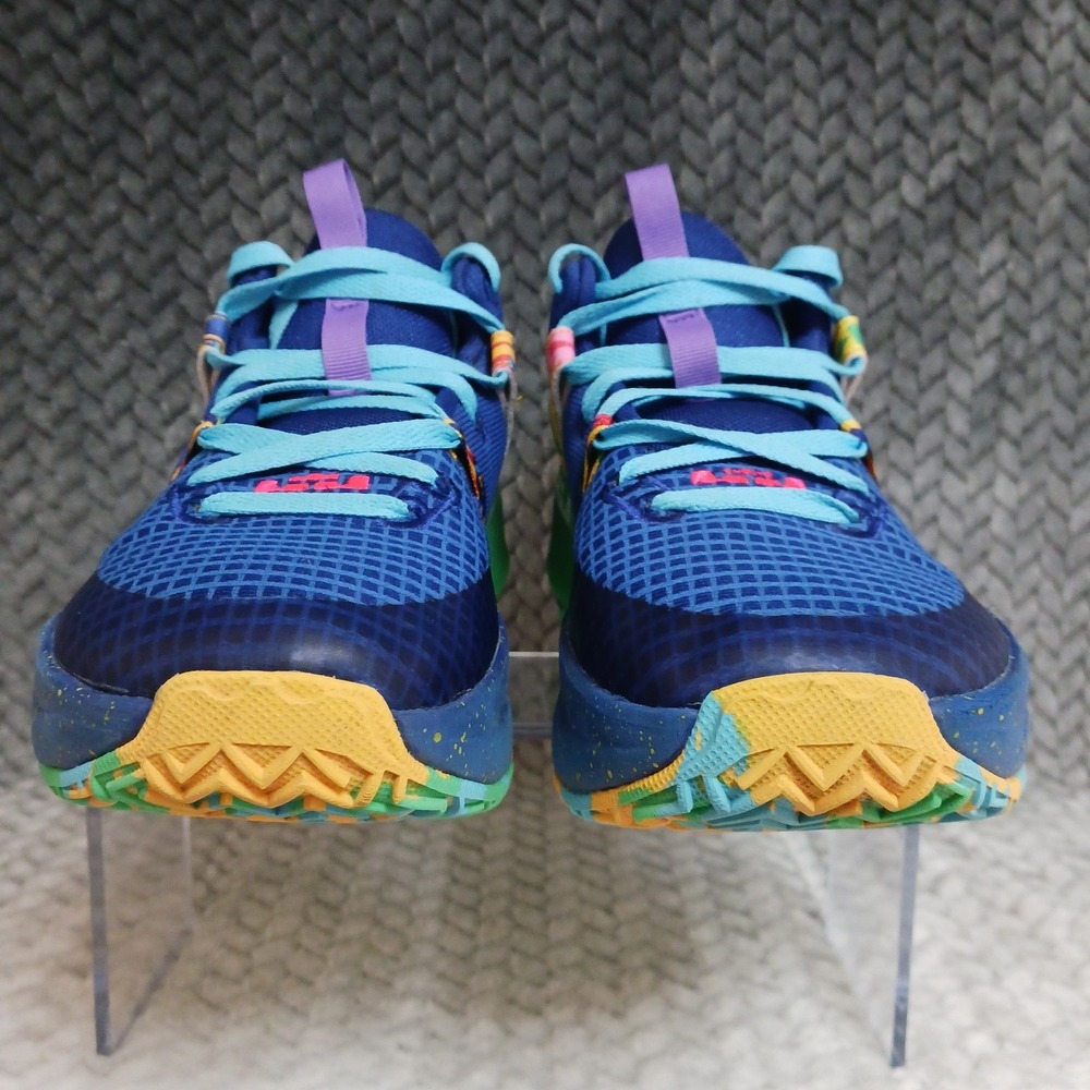 Nike LeBron Witness 7 Kaleidoscope GS Basketball Sneakers Shoes Blue Size 7Y - Picture 4 of 14